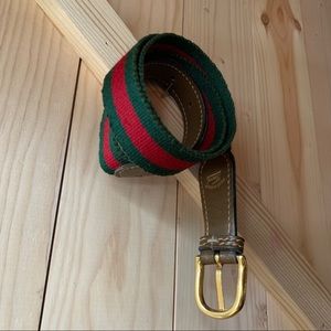 Vintage 1970’s GUCCI Striped Belt S/M